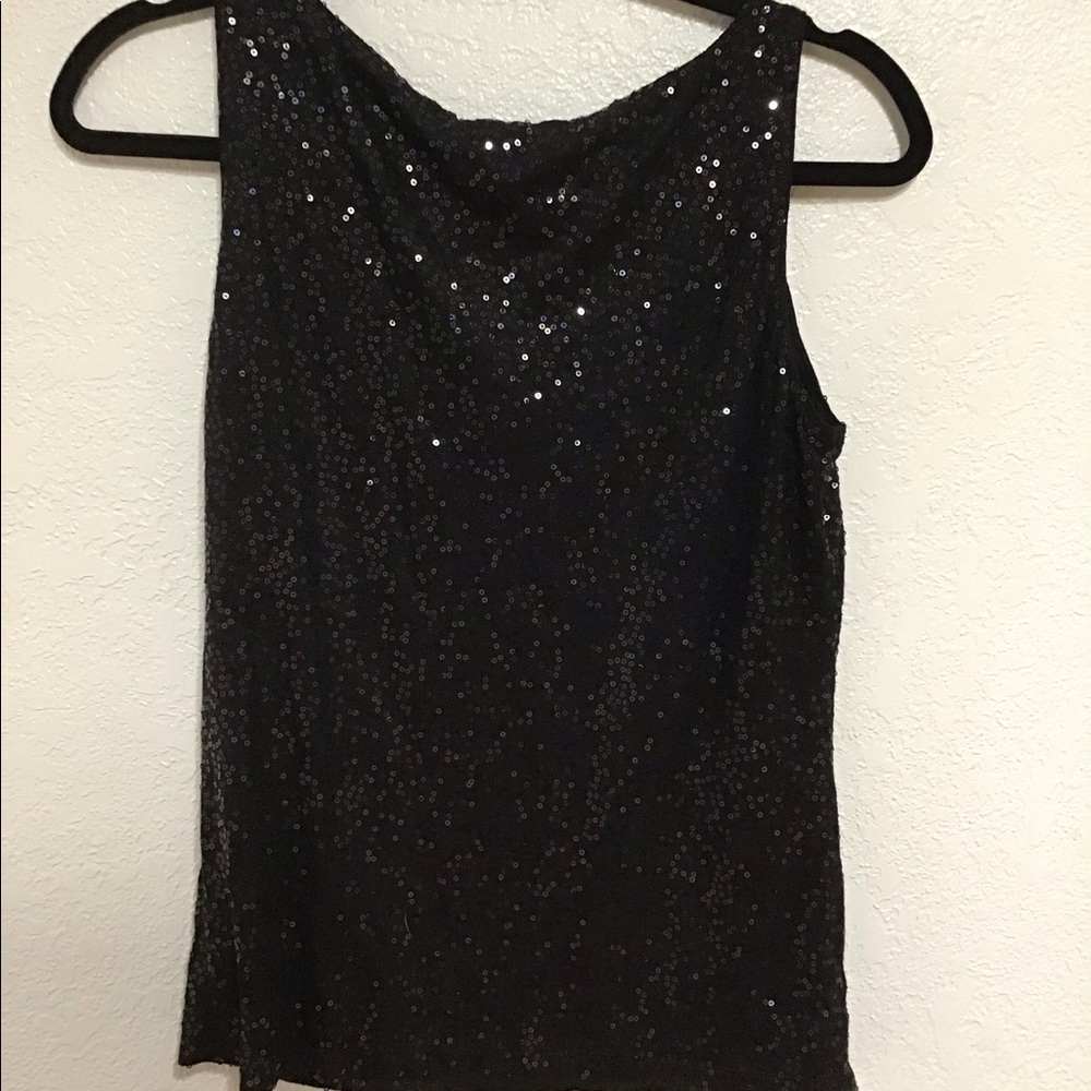 TALBOTS sleevesless Sequin Blouse - Picture 4 of 6